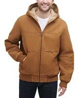 Bass Outdoor Men's Hooded Zip-Front Fleece-Lined Bomber Jacket