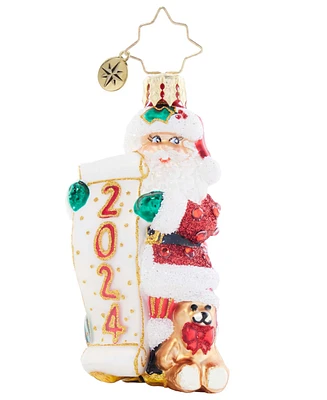 Christopher Radko Holly Jolly New Year Gem Ornament