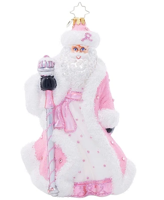 Christopher Radko Santa's Pink Promise Ornament