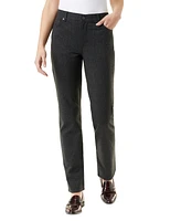 Gloria Vanderbilt Women's Shape Effect Raw-Hem Straight-Leg Jeans