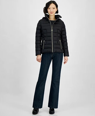 Michael Kors Women's Hooded Zip Packable Down Puffer Coat