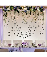 Removable Diy Butterfly 3D Wall Decor - 48pcs with 3 Different Sizes