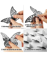 Zulay Kitchen 3D Butterfly Wall Decor 48pcs