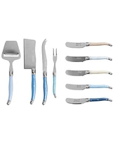 French Home Essential Laguiole Cheese 9-Piece Knife and Spreader Set with Handles