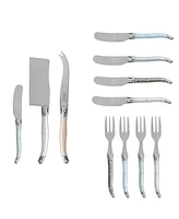 French Home Ultimate Laguiole Charcuterie 11-Piece Set with Mother of Pearl Handles