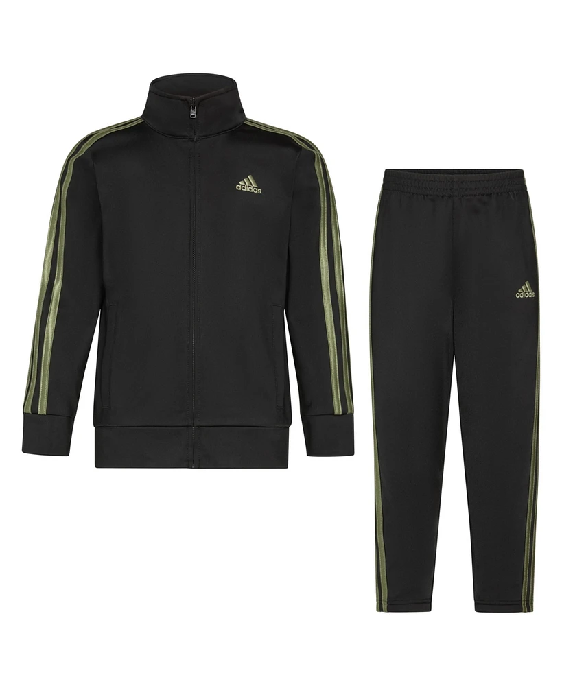 adidas Big Boys Long Sleeve Essential Tricot, 2-Piece Set