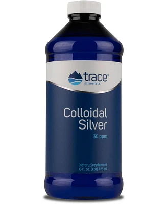 Trace Minerals Colloidal Silver Liquid | 30 Ppm Safe Dose Mineral Supplement, 99.99% Pure