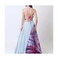 Raas Women's Ani Tie Dye Lehenga Choli Set