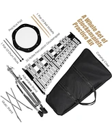 30 Notes Percussion with Practice Pad Mallets Sticks Stand