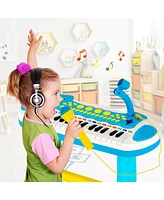 31-Key Kids Piano Keyboard Toy with Microphone and Multiple Sounds for Age 3+