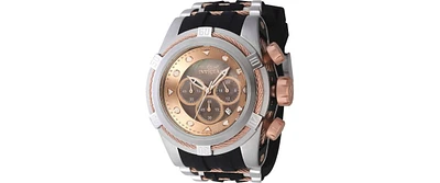 Invicta Men's 46469 Bolt Quartz Chronograph Brown, Rose Gold Dial Watch