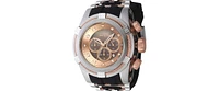 Invicta Men's 46469 Bolt Quartz Chronograph Brown, Rose Gold Dial Watch