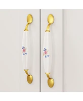 Famapy White 3-Doors Armoires Wardrobe with Hanging Rod and Storage Cubes