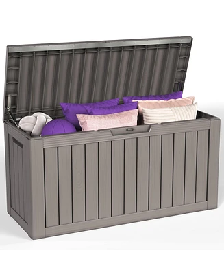 Sersper 80 Gallon Outdoor Patio Deck Storage Box Floor Decor