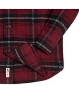 Hope & Henry Boys Organic Long Sleeve Flannel Button Down Shirt