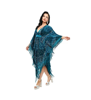 Smak Parlour Plus Size Triangle Caftan Dress