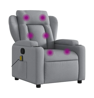 vidaXL Massage Recliner Chair Fabric