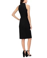 Eliza J Women's Bow-Trim Halter Sheath Dress