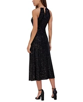 kensie Women's Sequined Midi Dress