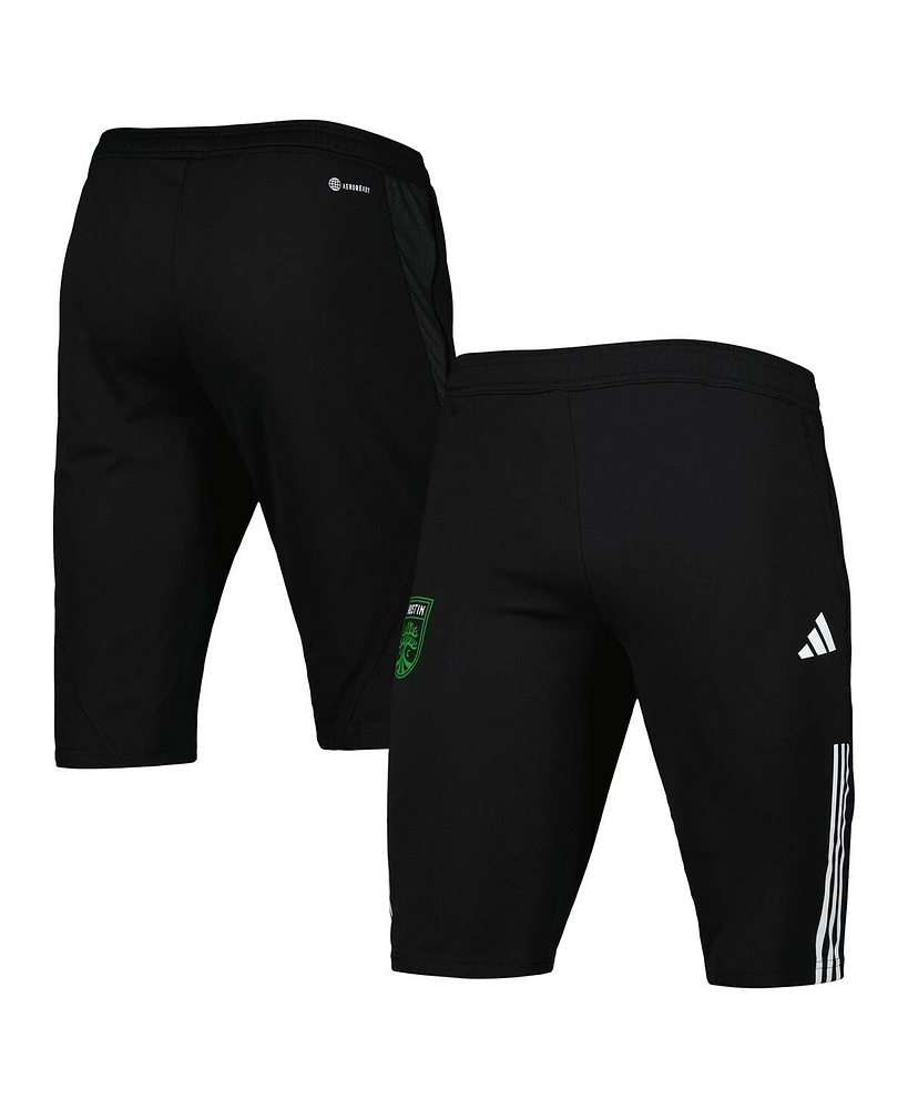 Adidas Men's Black Austin Fc 2023 On-Field Training Aeroready Half Pants