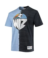 Mitchell & Ness Men's Sky Blue Kansas City Wiz Vertical Tie-Dye Top