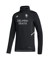 Adidas Men's Black Orlando City Sc Cold.rdy Raglan Warmup Pullover Jacket