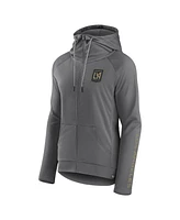 Fanatics Women's Gray Lafc Iconic Raglan Full-Zip Hoodie