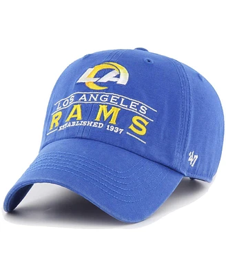 '47 Brand Men's Royal Los Angeles Rams Vernon Clean Up Adjustable Hat