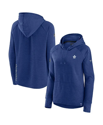 Fanatics Women's Heather Blue Toronto Maple Leafs Authentic Pro Pullover Hoodie