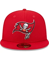 New Era Men's Red Tampa Bay Buccaneers Camo Undervisor 59FIFTY Fitted Hat