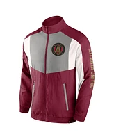 Fanatics Men's Red Atlanta United Fc Net Goal Raglan Full-Zip Track Jacket