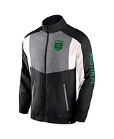 Fanatics Men's Black Austin Fc Net Goal Raglan Full-Zip Track Jacket