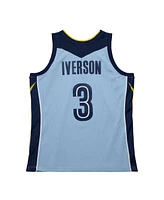 Mitchell & Ness Men's Allen Iverson Light Blue Memphis Grizzlies 2009/10 Hardwood Classics Swingman Jersey