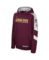 Colosseum Big Boys and Girls Maroon Arizona State Sun Devils Oht Military Appreciation Cyclone Digital Camo Pullover Hoodie