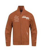 Pro Standard Men's Brown St. Louis Cardinals Paint The City Twill Full-Zip Jacket