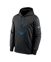 Nike Men's Black Carolina Panthers Icon Performance Pullover Hoodie