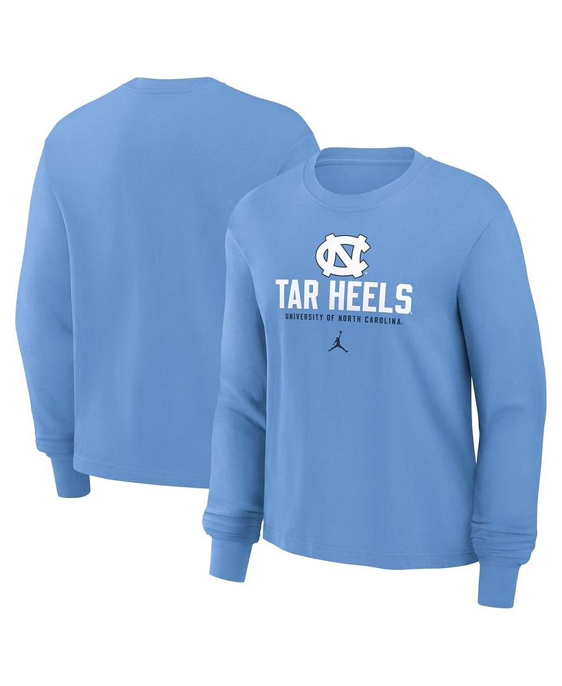 Jordan Women's Carolina Blue North Tar Heels Primetime University Long Sleeve Boxy T-Shirt