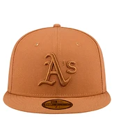 New Era Men's Brown Oakland Athletics Color Pack 59FIFTY Fitted Hat