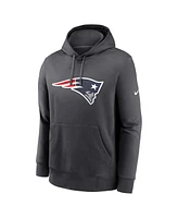 Nike Men's Anthracite New England Patriots Club Logo Pullover Hoodie