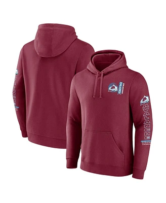 Fanatics Men's Burgundy Colorado Avalanche Revolution Pullover Hoodie