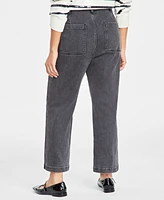 On 34th Women's Utility Slim Wide Ankle Jeans, Created for Macy's