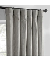 Half Price Drapes Pewter Abstract Lounge Embossed Velvet Room Darkening Curtain