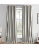 Half Price Drapes Pewter Abstract Lounge Embossed Velvet Room Darkening Curtain