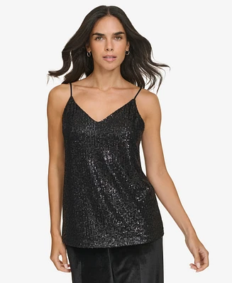 Calvin Klein Women's V-Neck Sequin Camisole