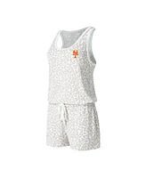 Concepts Sport Women's Cream New York Mets Montana Hacci Knit Romper