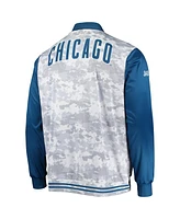 Stitches Men's Royal Chicago Cubs Camo Full-Zip Jacket