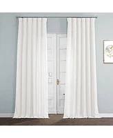 Half Price Drapes Magnolia Off White Italian Faux Linen Room Darkening Curtain