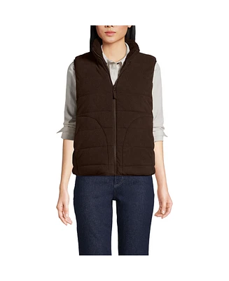 Lands' End Women's Anyweather Reversible Quilted Insulated Vest