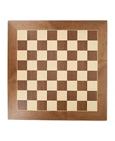 We Games Luxury Wooden Chess Set - 21.75 inch Walnut and Sycamore Chess Board with Weighted Sheesham & Boxwood Staunton Chess Pieces