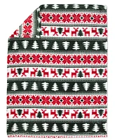 Baby Essentials Fair Isle Blanket with Reindeer Snuggler, 2-Piece Set